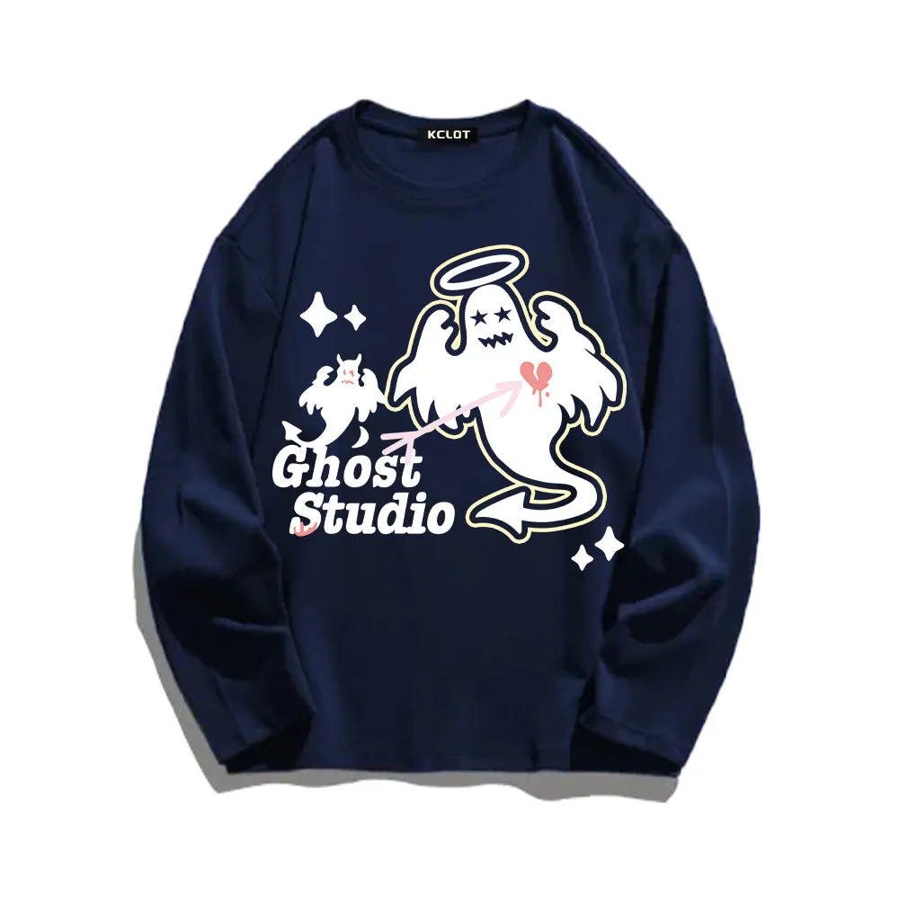 Street Devil Print Sweatshirt