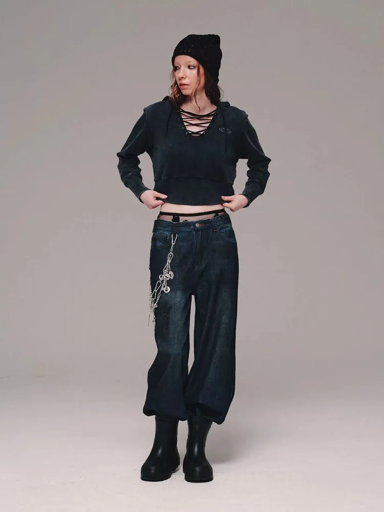 Street style short sweatshirt【s0000011466】