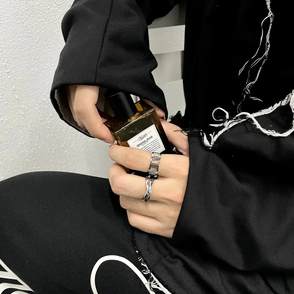 Street Style Three-ring Interlocking Ring