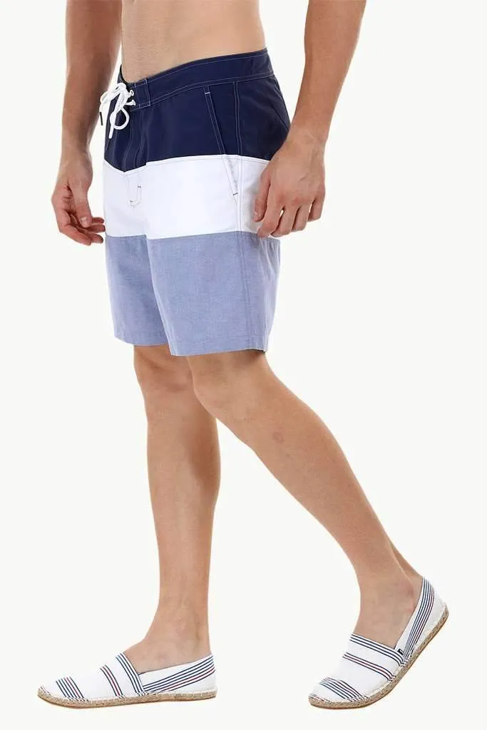 Stripe Colorblock Swim Shorts