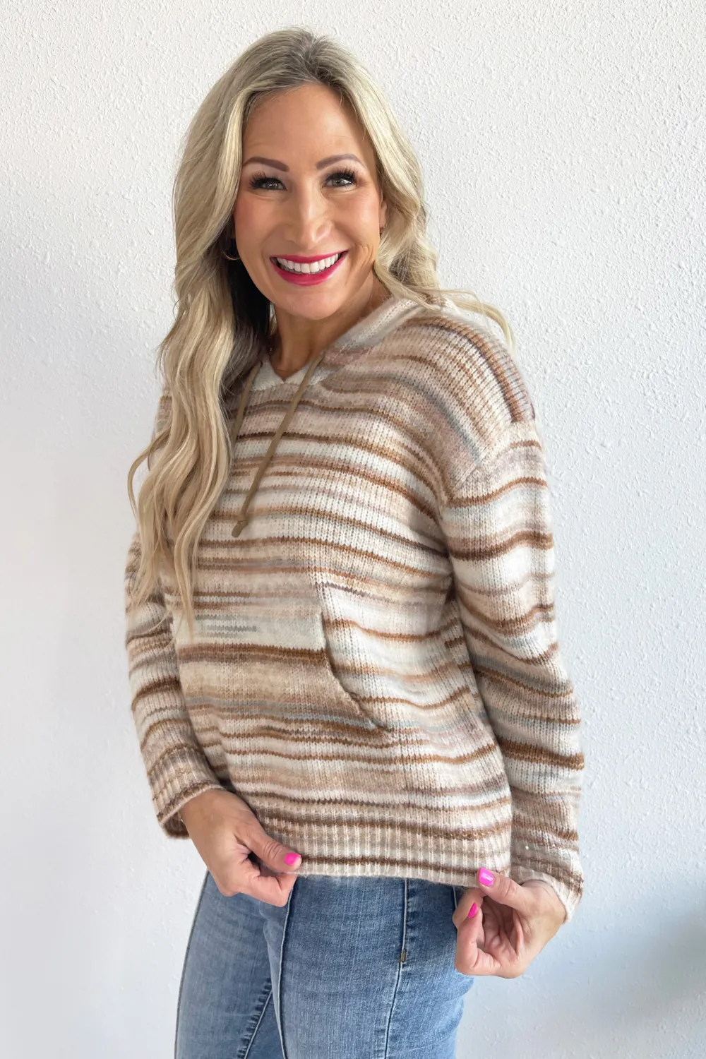Striped Sweater Hoodie