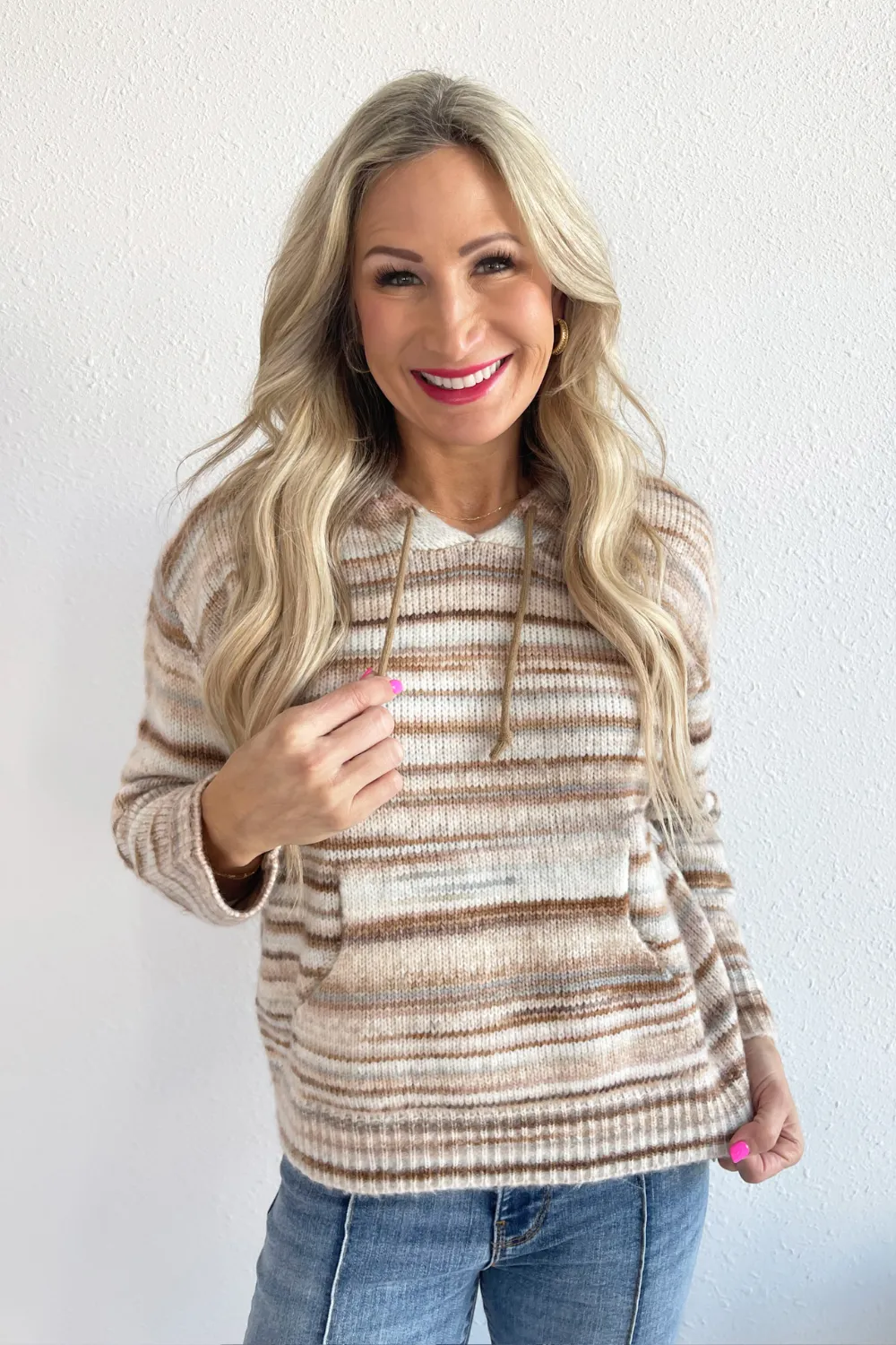 Striped Sweater Hoodie