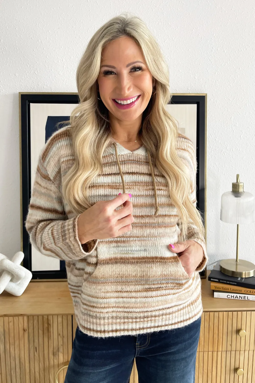 Striped Sweater Hoodie