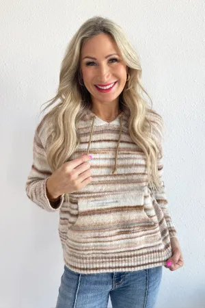 Striped Sweater Hoodie