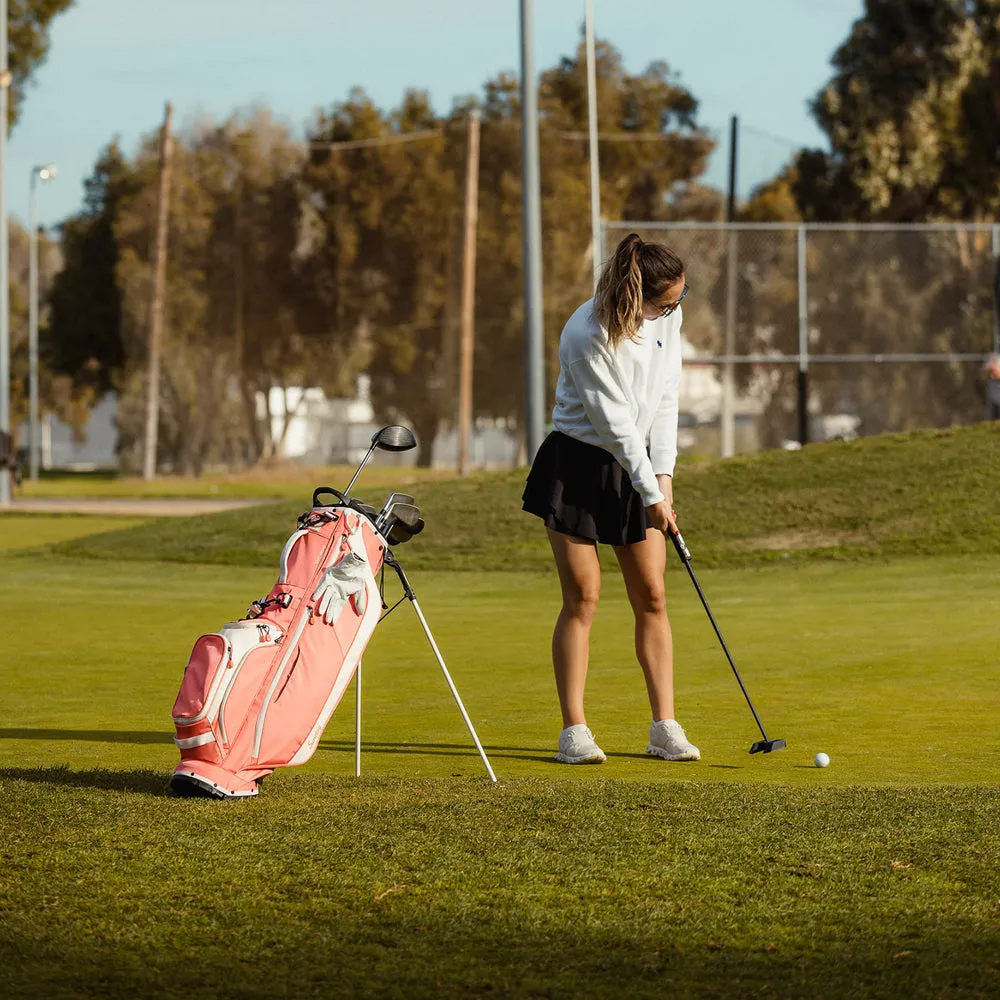 Sunday Golf Ryder 23 Golf Stand Bag Coral (Bag Height 35")