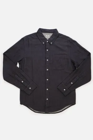 Sutton Slim Shirt / Charcoal Doublecloth