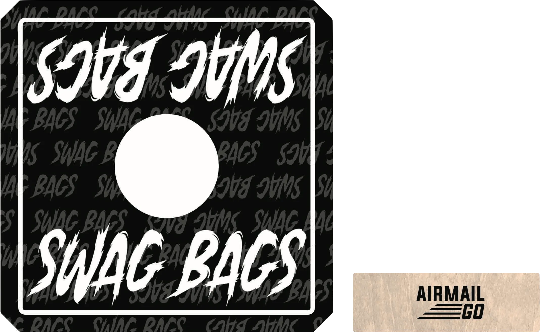 Swag Bags Cornhole Airmail GO Box