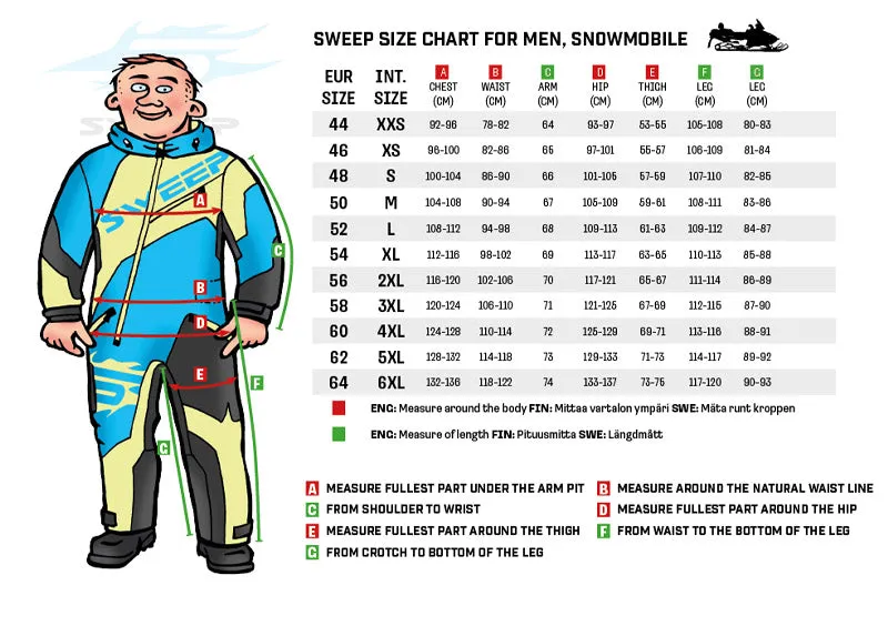 Sweep Mens Insulated Snowcore Evo 3.0 Monosuit