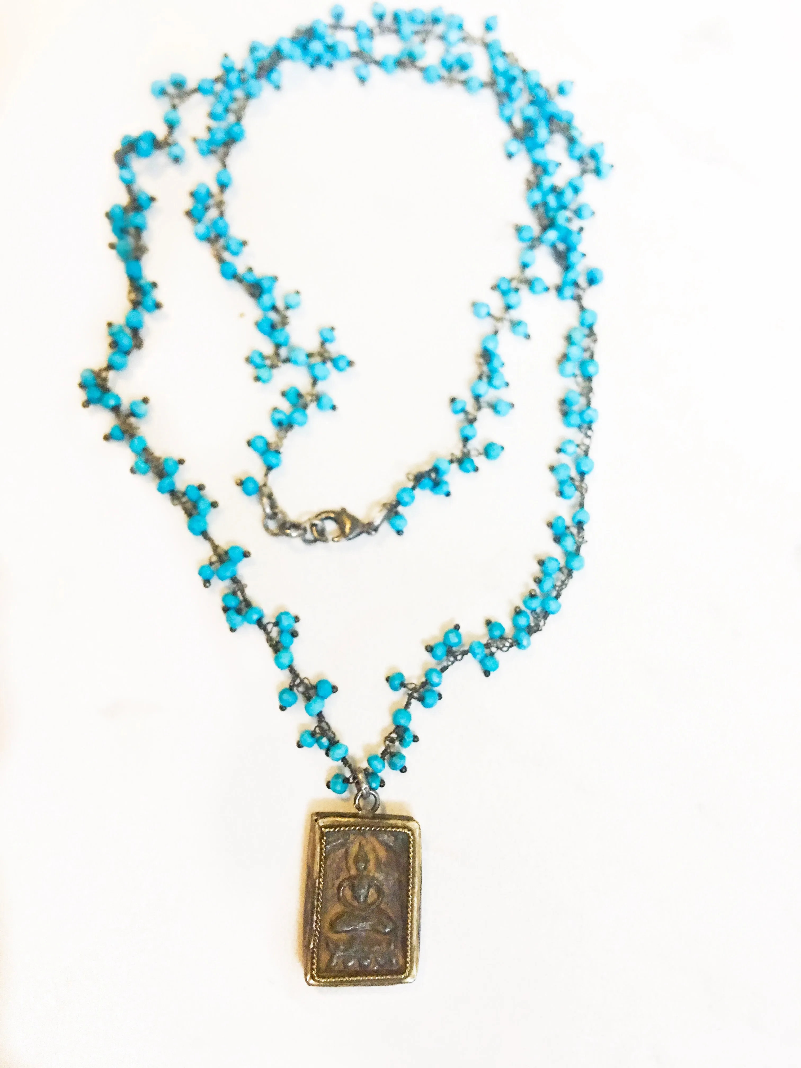 Sweet Buddha Turquoise Necklace