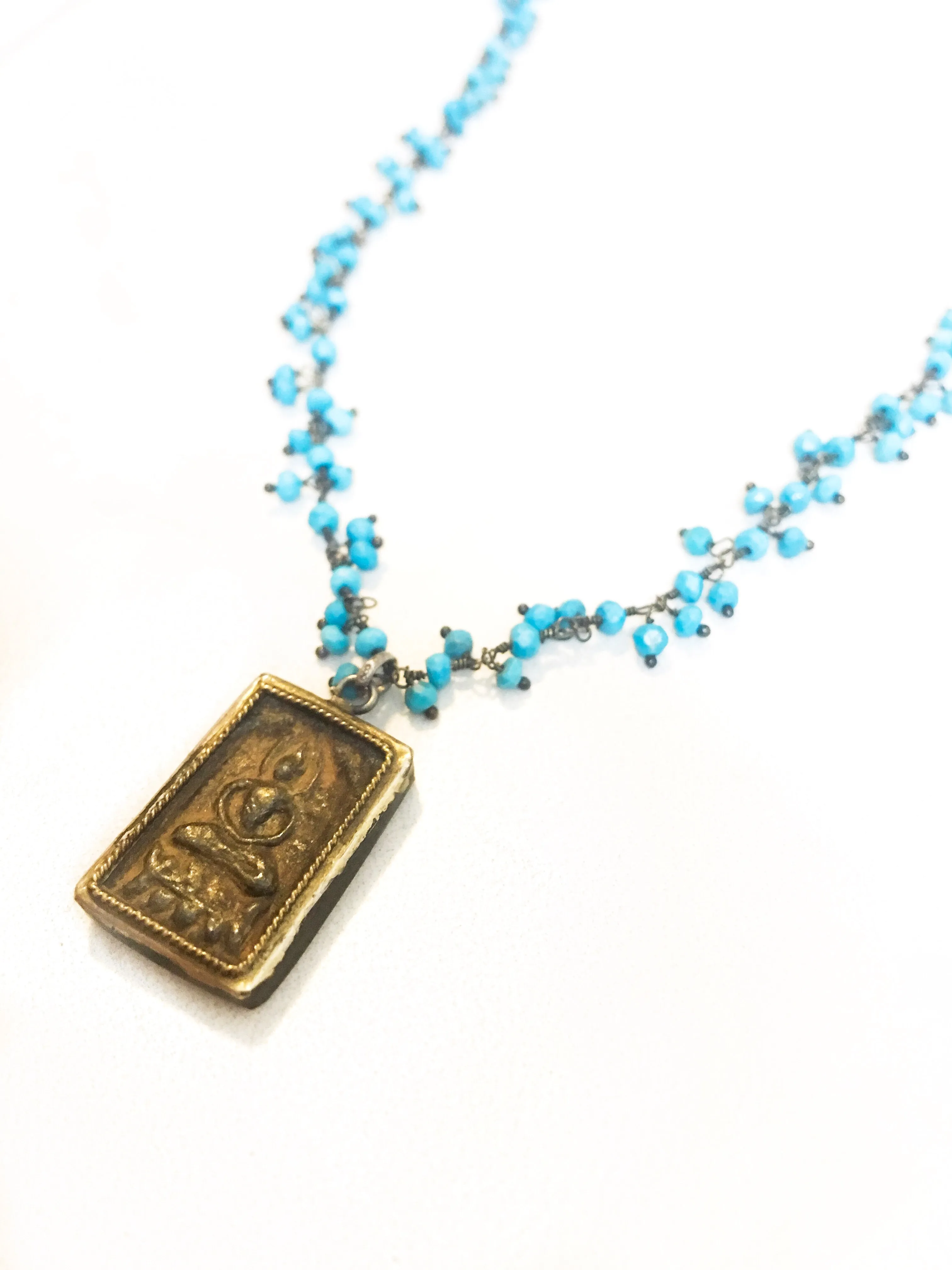 Sweet Buddha Turquoise Necklace