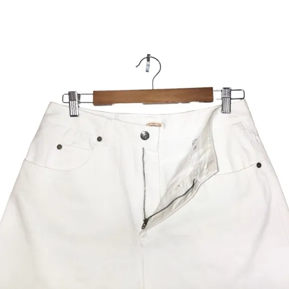 Talbots Vintage 90's Y2K White High Rise Denim Shorts