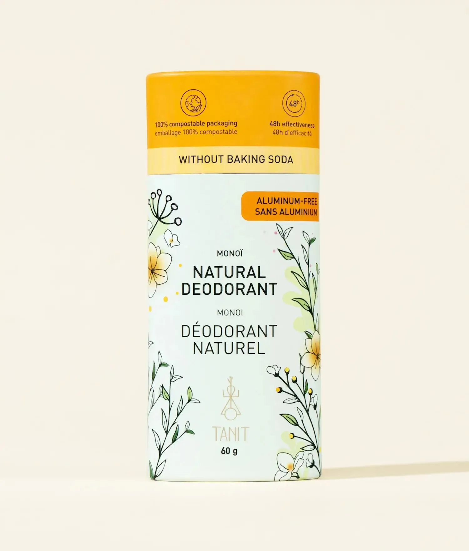 TANIT - Natural Solid Deodorant (NEW): Yuzu   Verbena