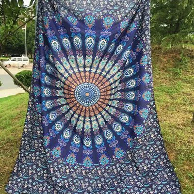Tapestry Wall Hanging Hippie Printed Bedspread Ethnic Beach Throw Towel Mat Art Home Decor 210*148cm