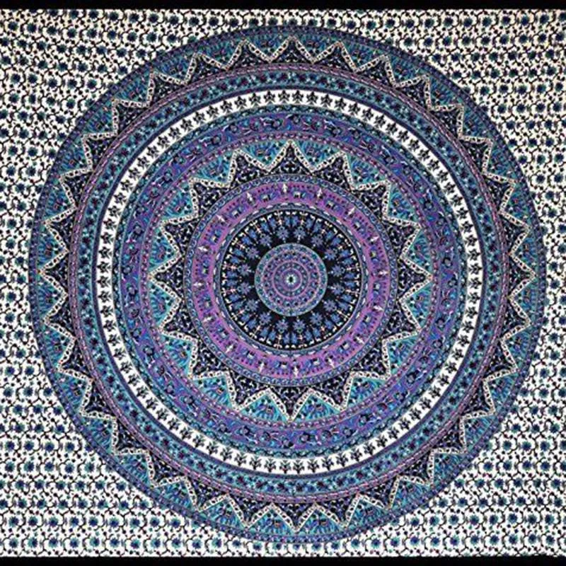 Tapestry Wall Hanging Hippie Printed Bedspread Ethnic Beach Throw Towel Mat Art Home Decor 210*148cm