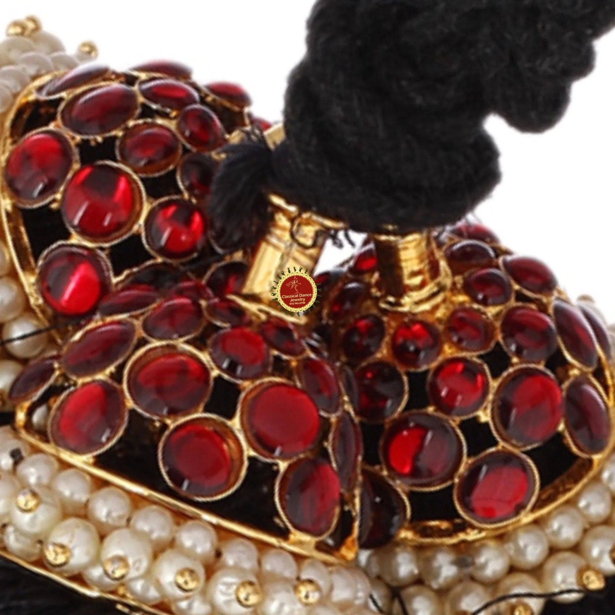 Temple Indian Jewelry Jada Tassel Kunjalam Kuchulu Kupullu | Bharatanatyam Kuchipudi Weddings | Classical Dance Jewelry