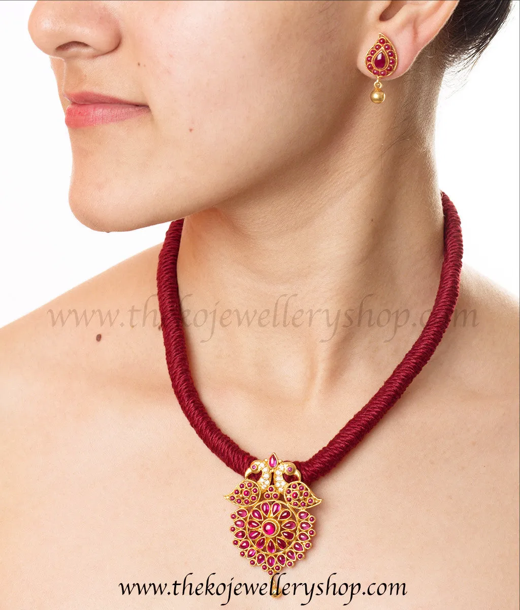 The Ojasvini Silver Rope Necklace Set