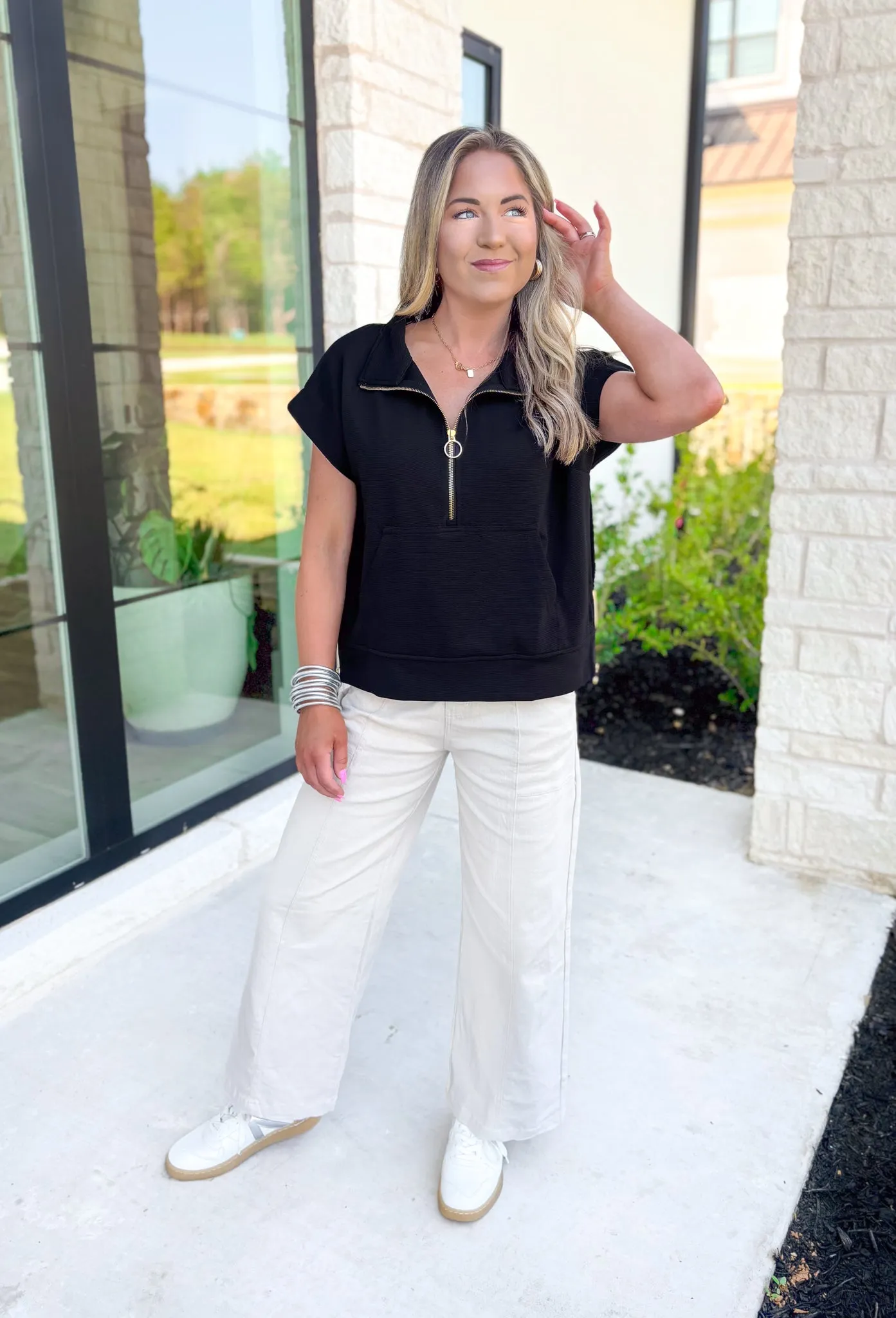 Time Well Spent Top in Black