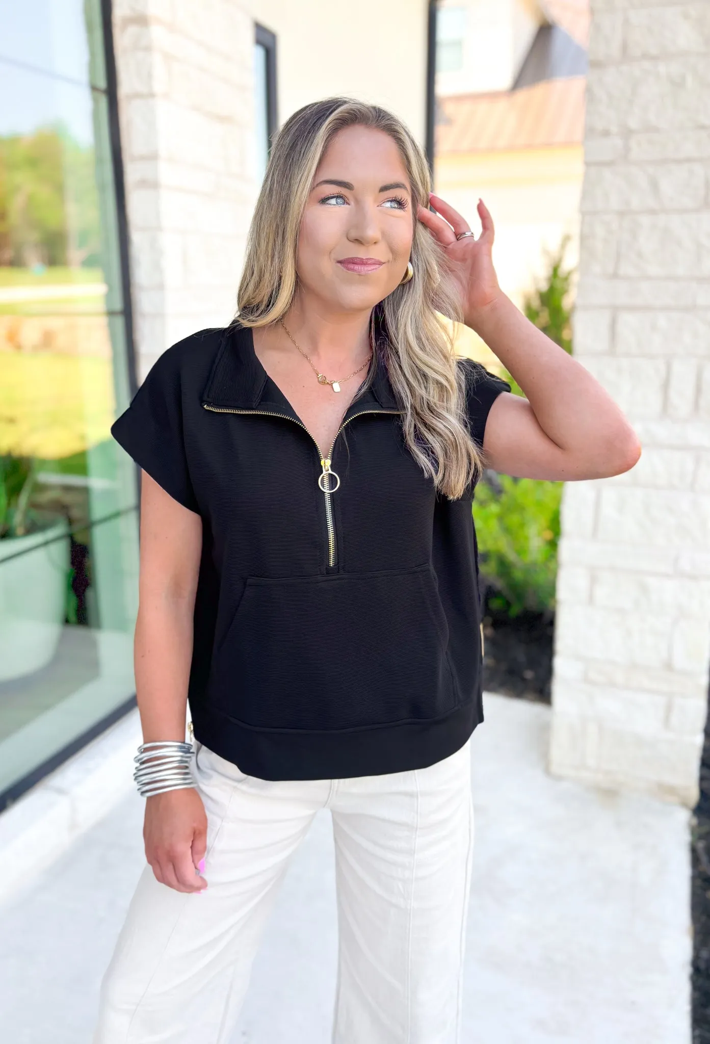 Time Well Spent Top in Black