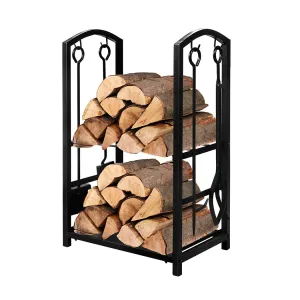 Traderight Firewood Rack 4 Fireplace