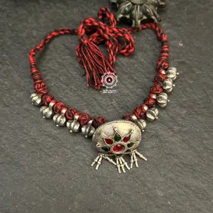 Tribal Borla Silver Neckpiece