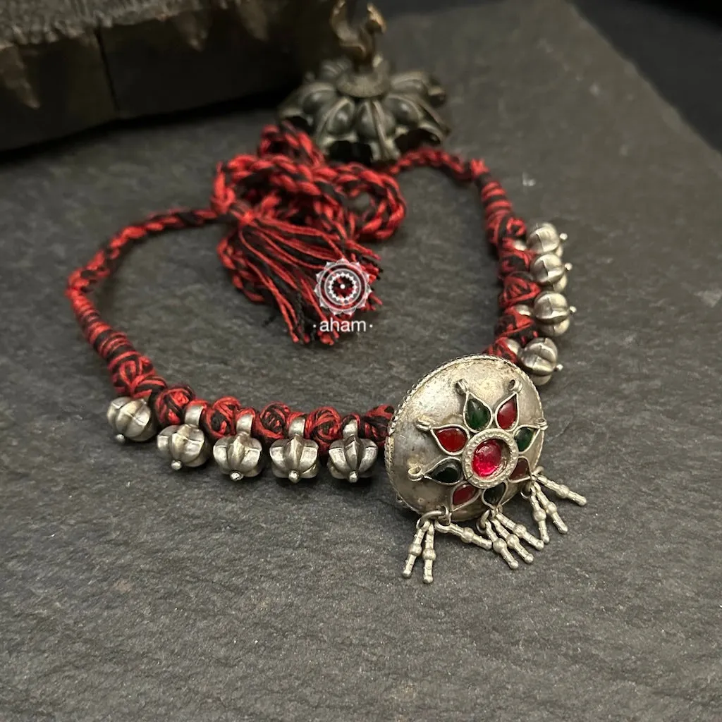 Tribal Borla Silver Neckpiece