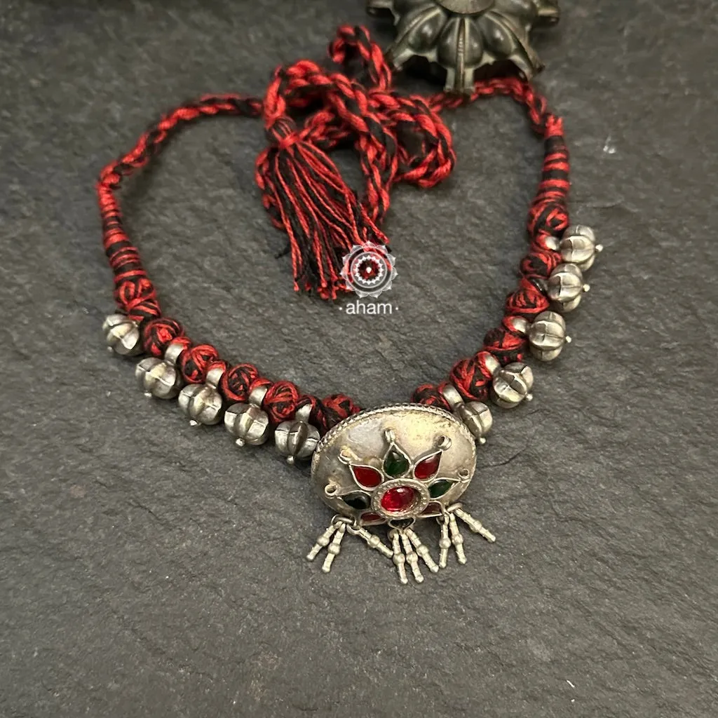 Tribal Borla Silver Neckpiece