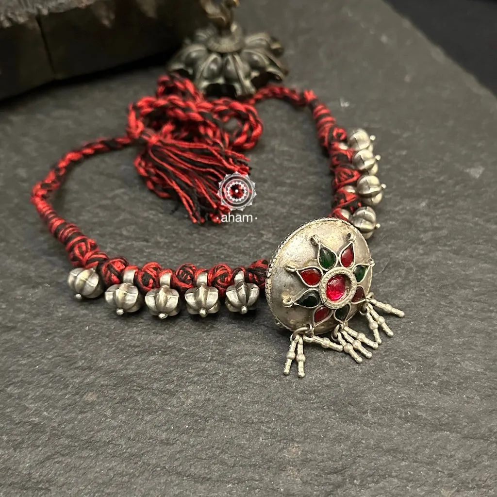 Tribal Borla Silver Neckpiece