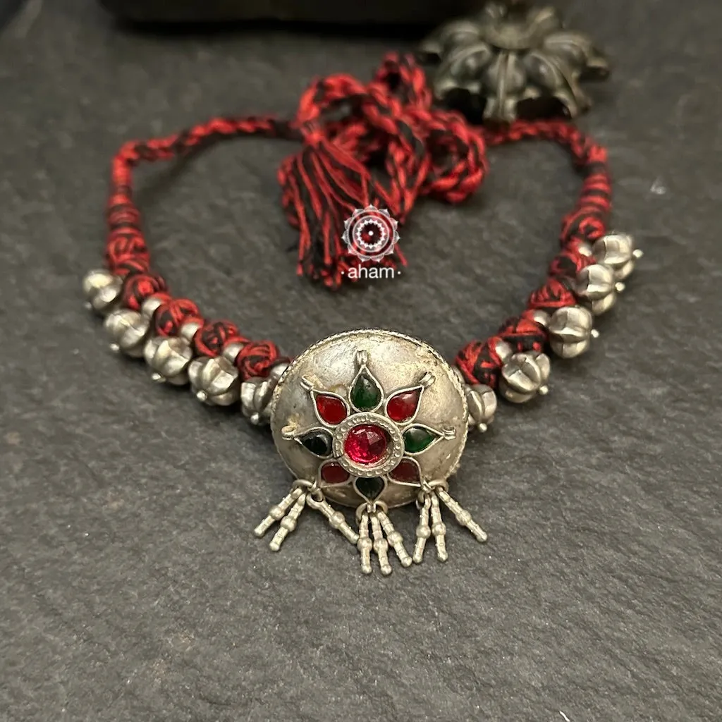 Tribal Borla Silver Neckpiece