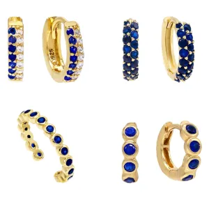 Triple Colored Earring Combo Set