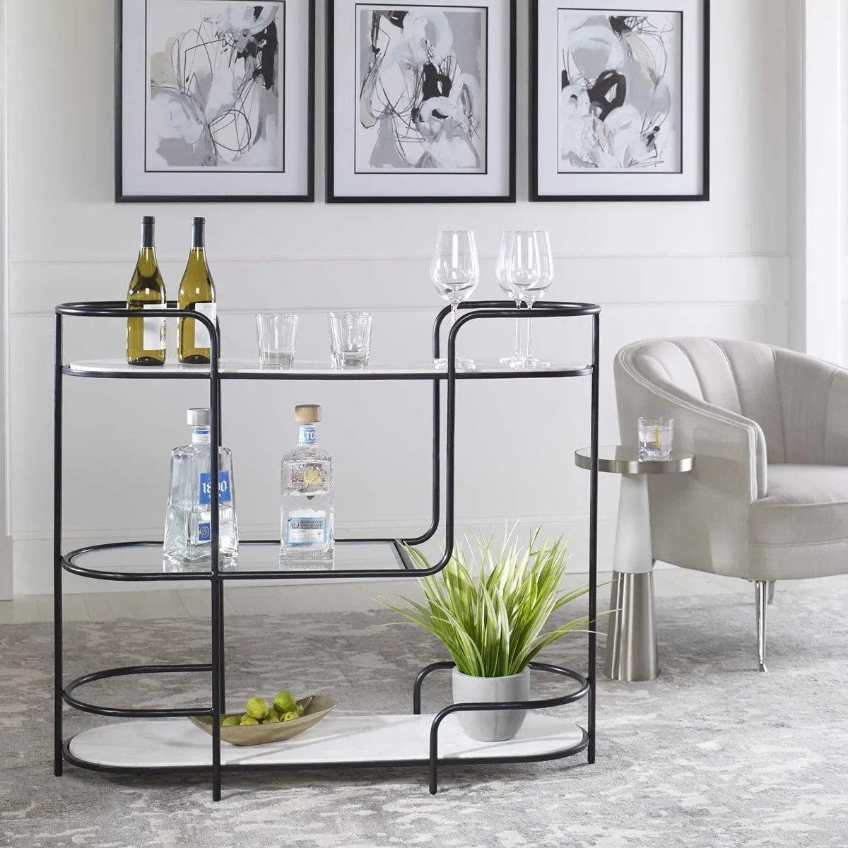 TROLLEY BAR CONSOLE