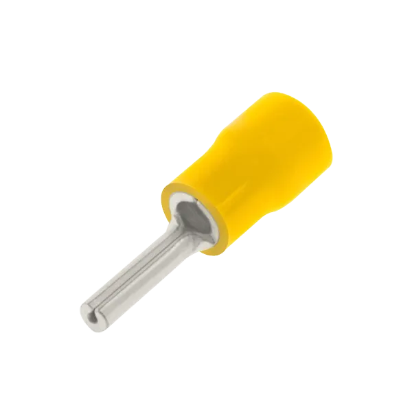 Unicrimp QYP14 Yellow Pin Terminal 4mm (100 Pack)