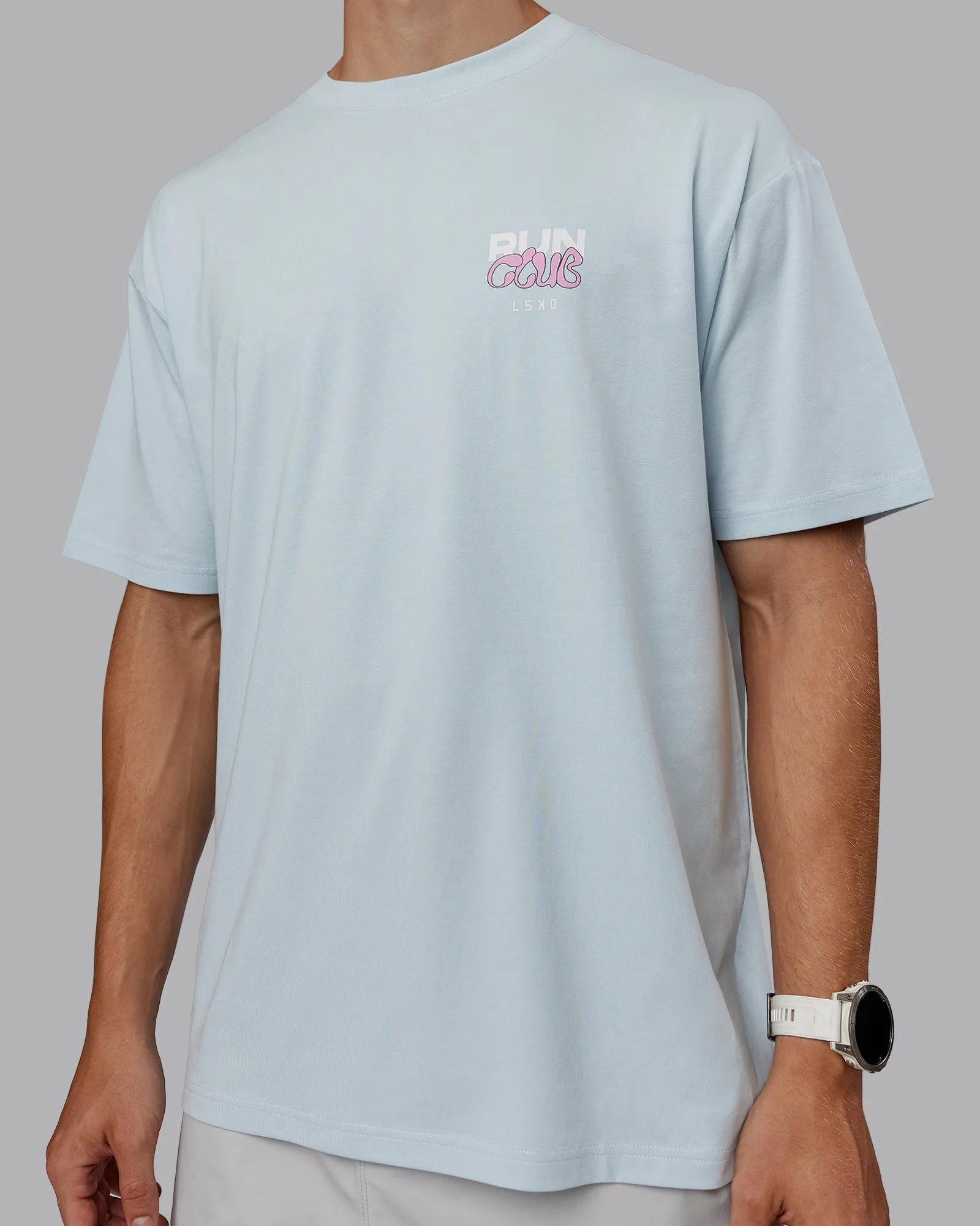 Unisex Gone Running FLXCotton Tee Oversize - Skyride-Bubblegum
