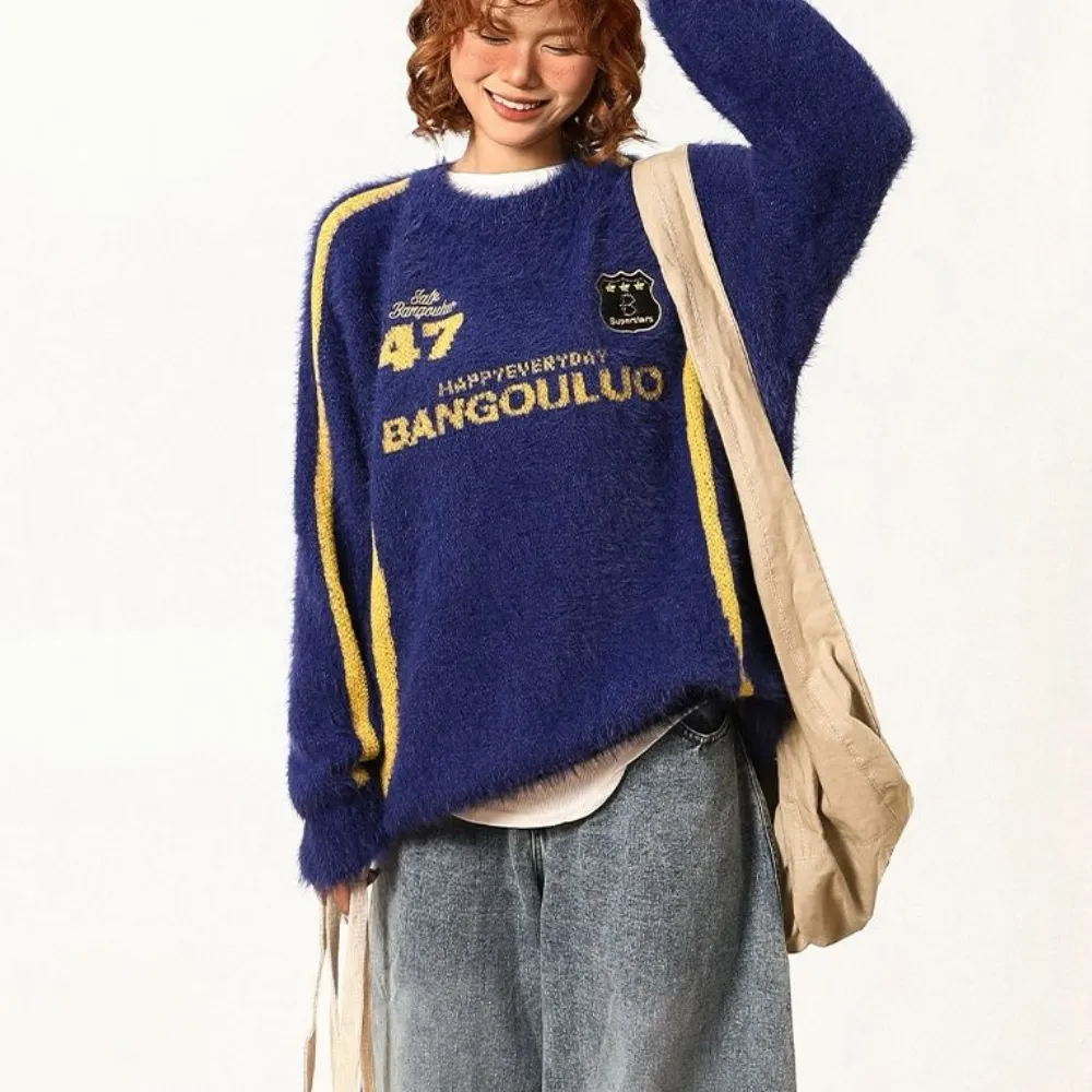 “Urban loose street racing style"Sweater