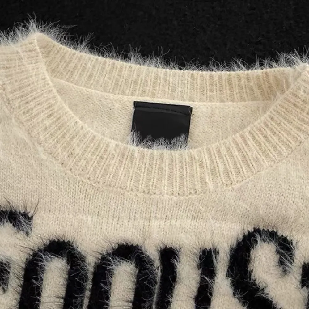 Urban style retro trend winter lazy style"Sweater