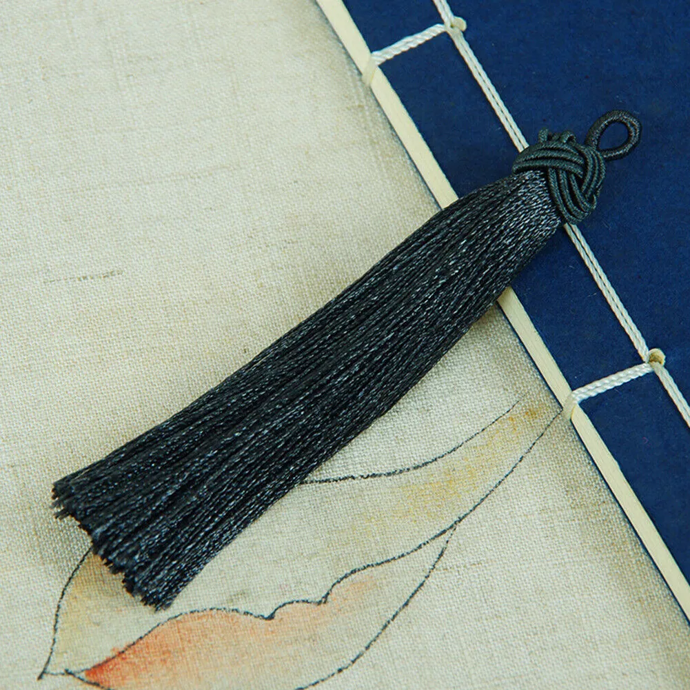 US 4-8Pc Silk Tassels | 4 inch Knot Capped Tassel Mala Bohemian Festival Tassel