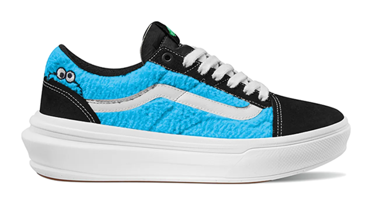 Vans Sesame Street Old Skool Overt Comfy Cush Blue