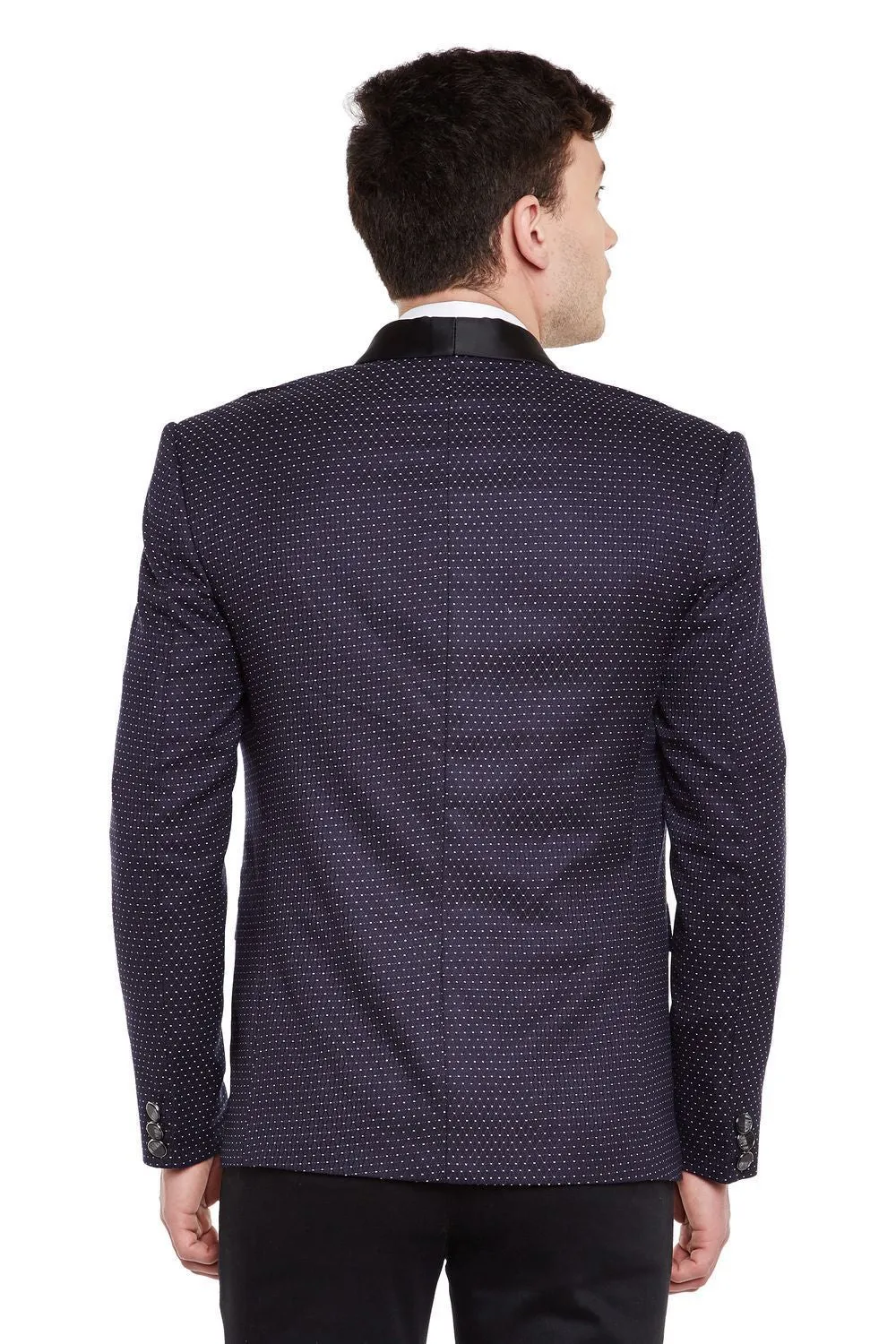 Velvet and Imported Rayon Blue Tuxedo