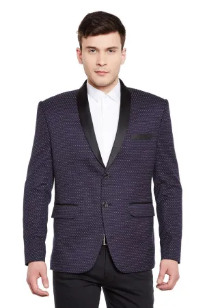 Velvet and Imported Rayon Blue Tuxedo