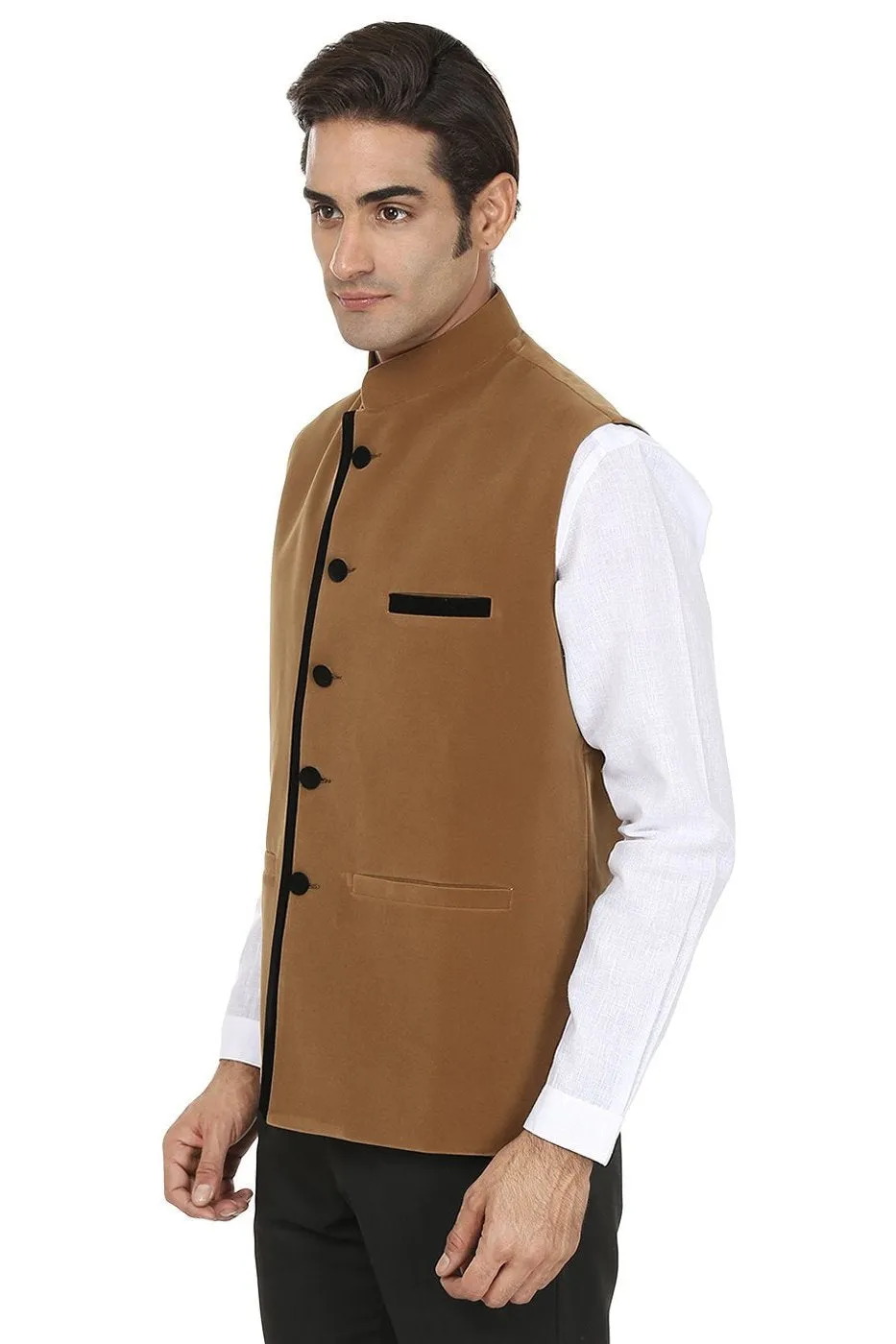 Velvet Brown Modi Nehru Jacket