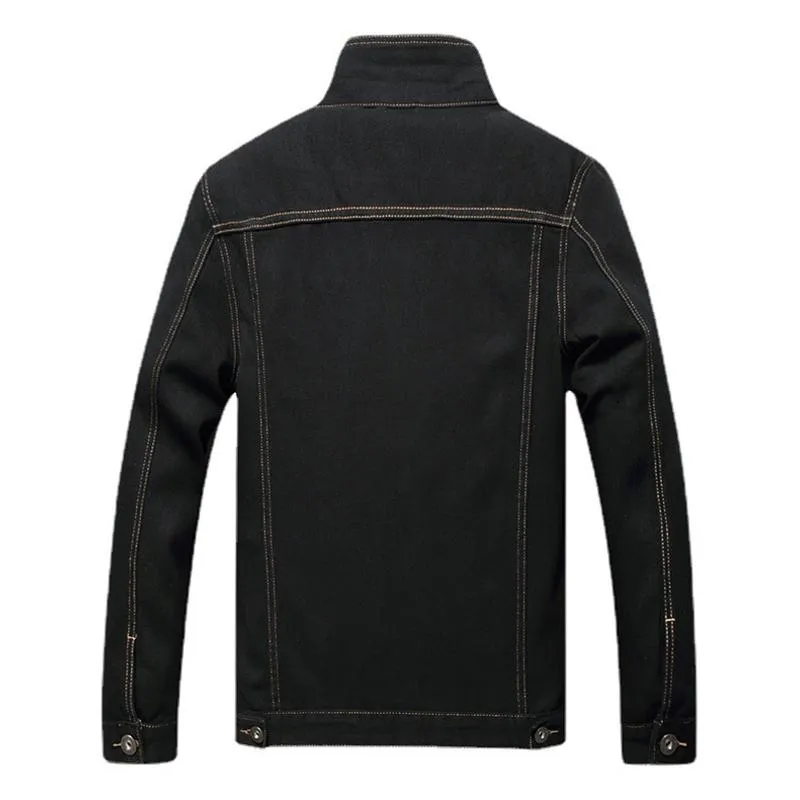 Veste en jean coupe ample basique Street Style vintage