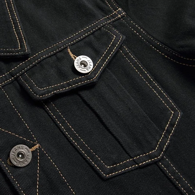 Veste en jean coupe ample basique Street Style vintage