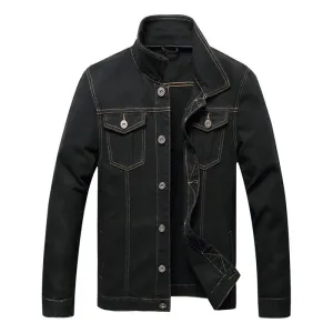 Veste en jean coupe ample basique Street Style vintage