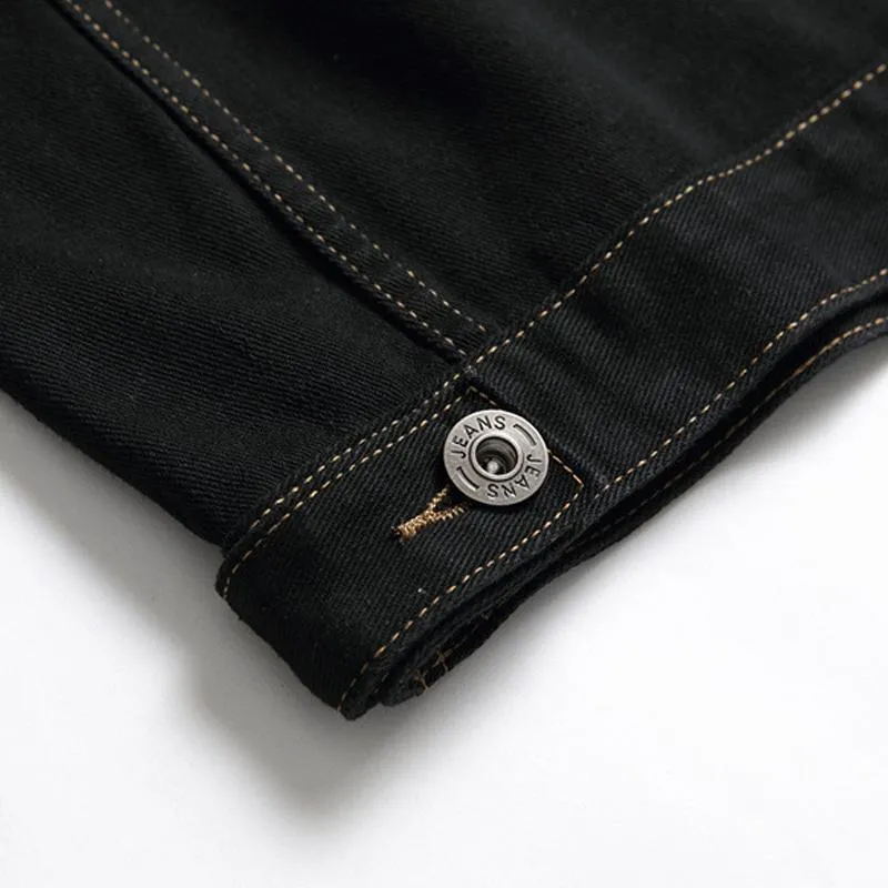 Veste en jean coupe ample basique Street Style vintage
