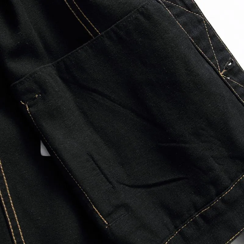 Veste en jean coupe ample basique Street Style vintage