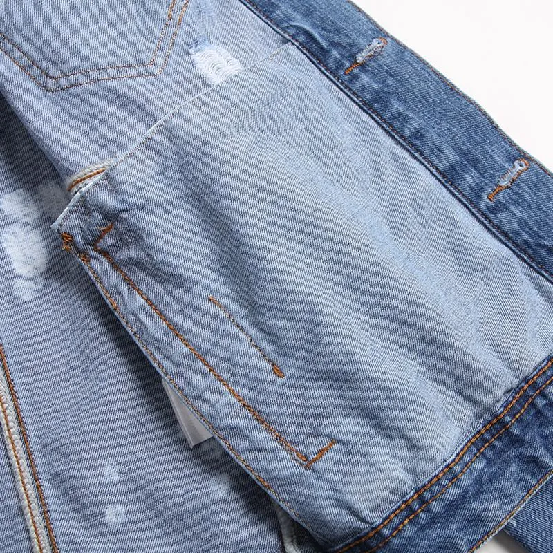 Veste en jean vintage street style graffiti