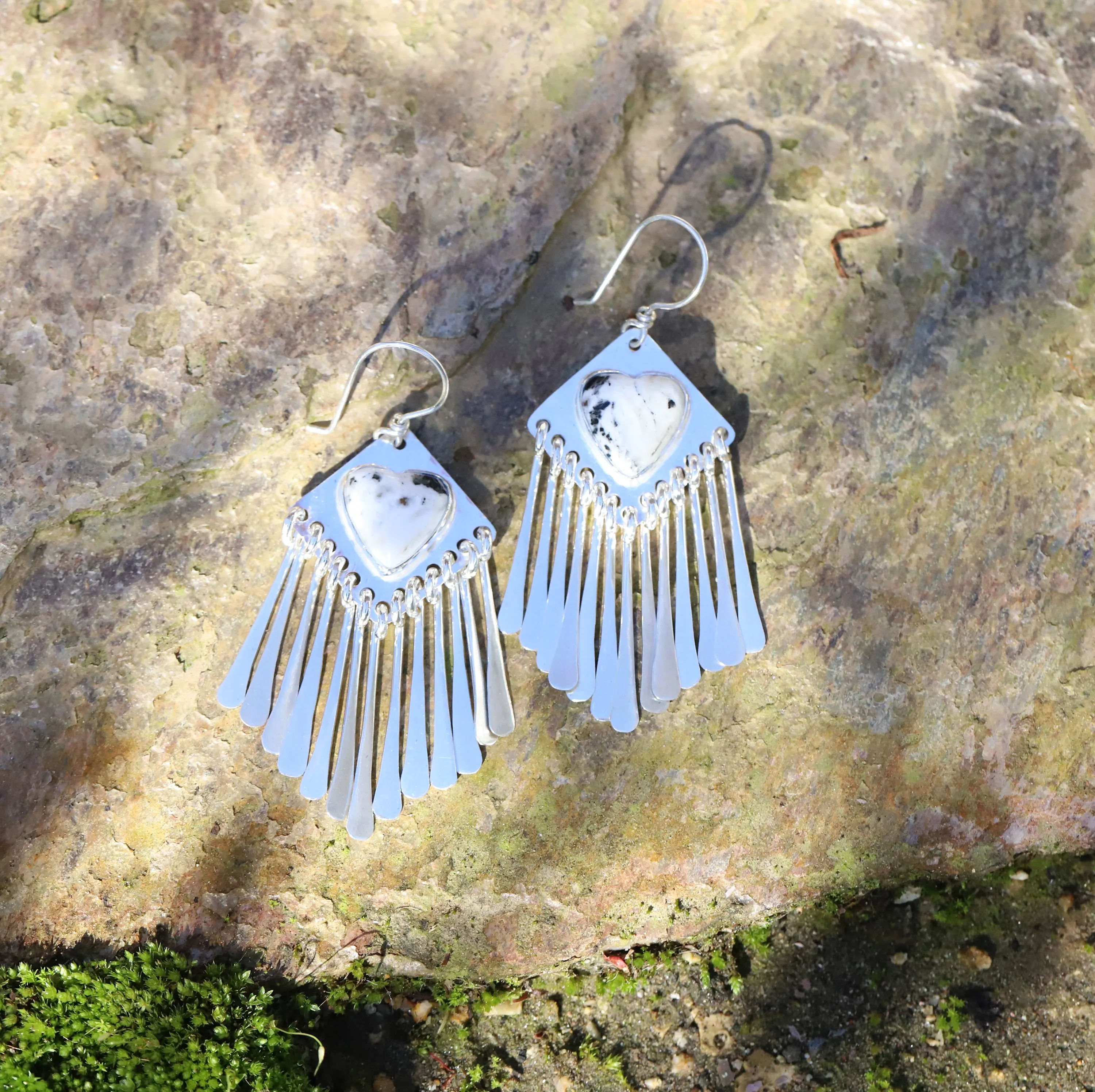 Wear Your Heart White Buffalo Natalie Earrings #1