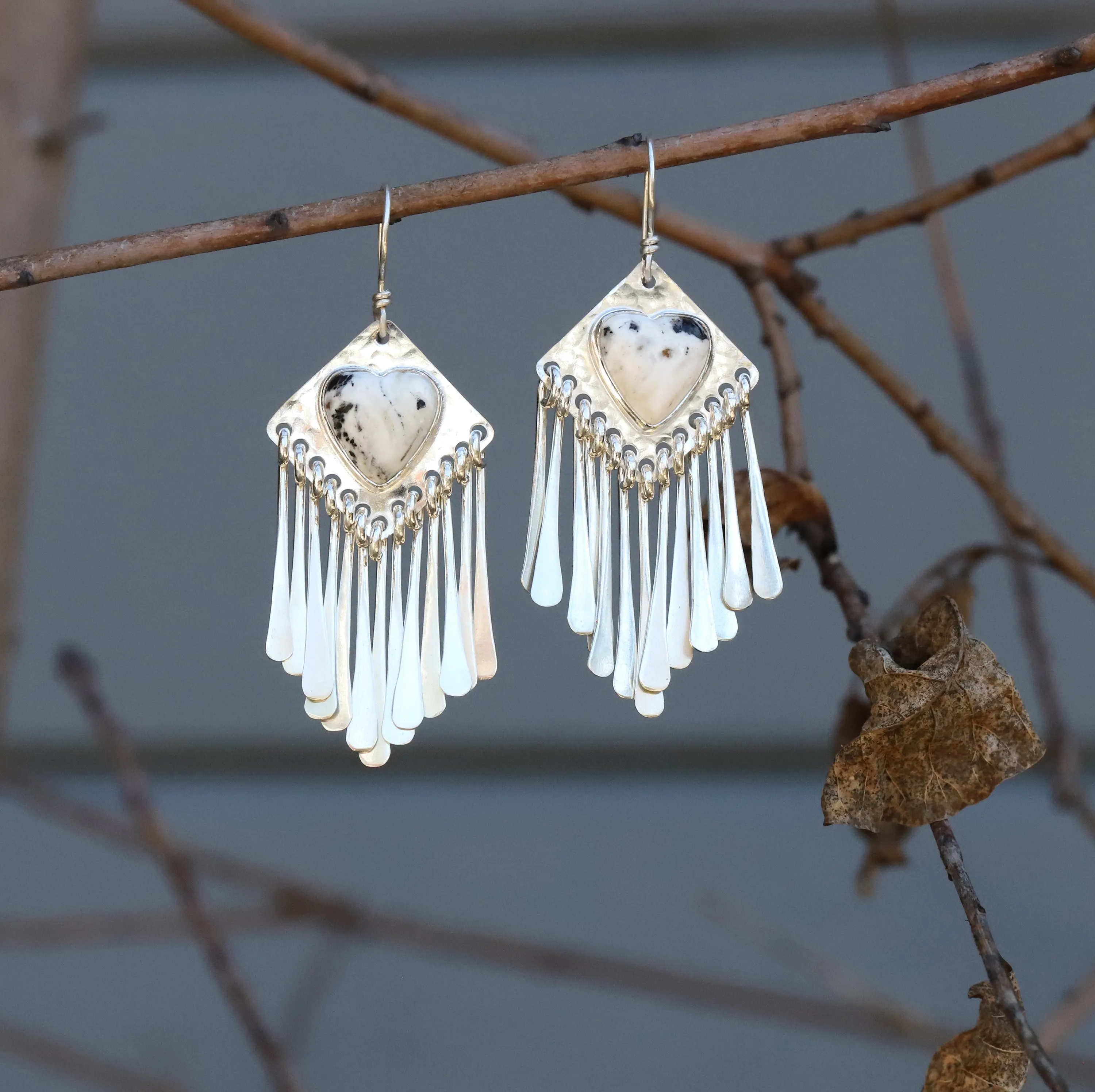 Wear Your Heart White Buffalo Natalie Earrings #1