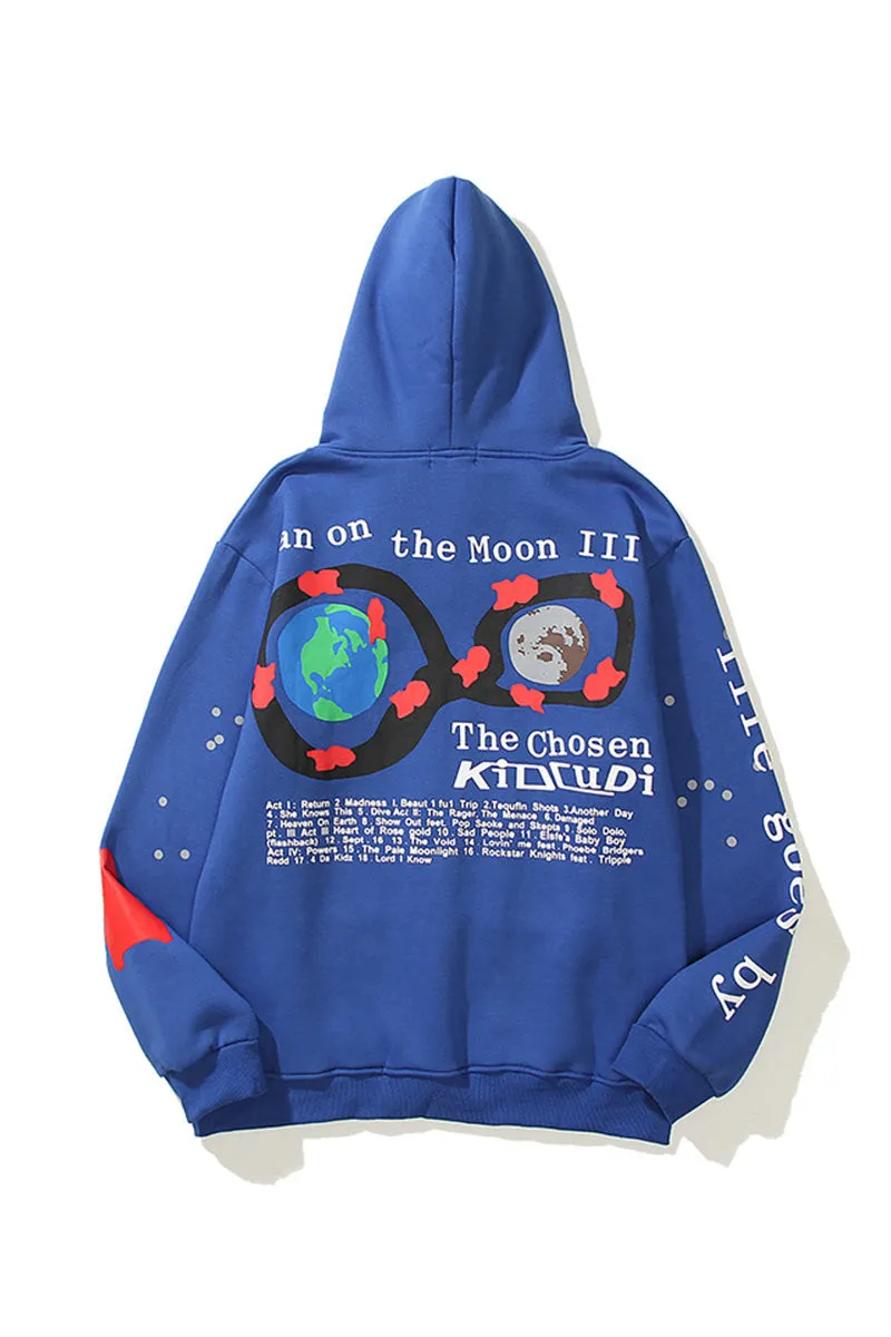 WF0434 Graphic Fleece Hoodie