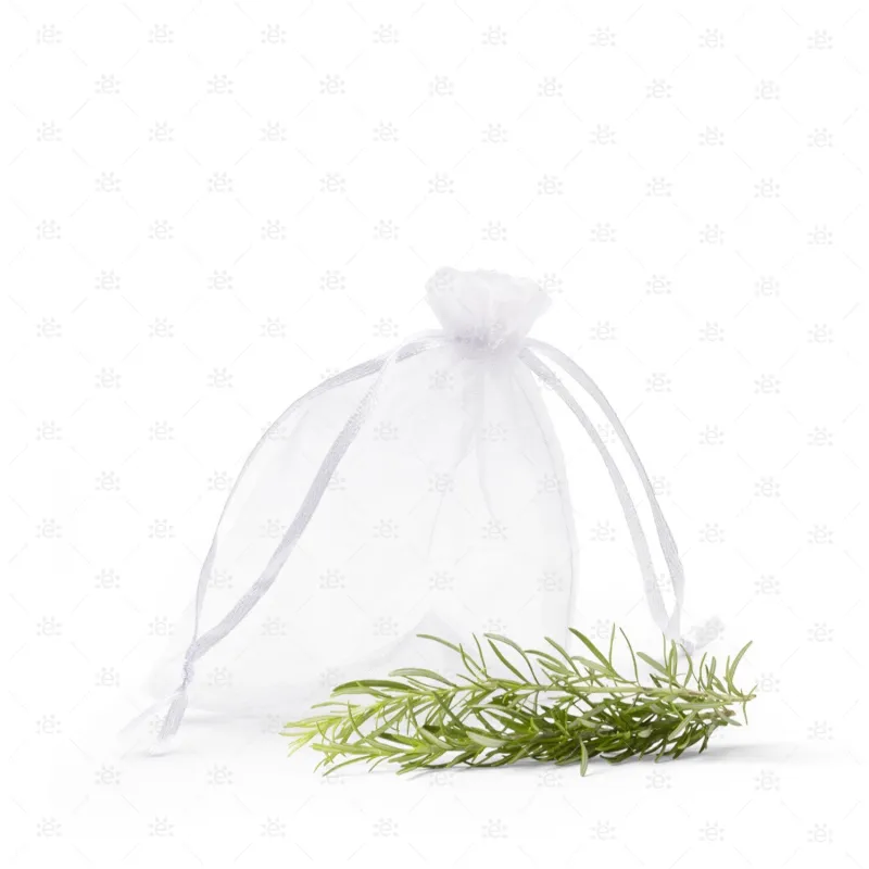 White Organza Gift Bag (10 Pack) 10 x 12
