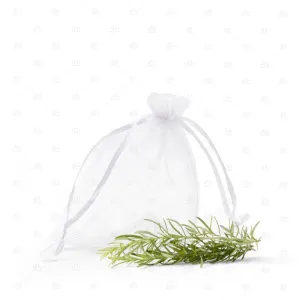 White Organza Gift Bag (10 Pack) 10 x 12
